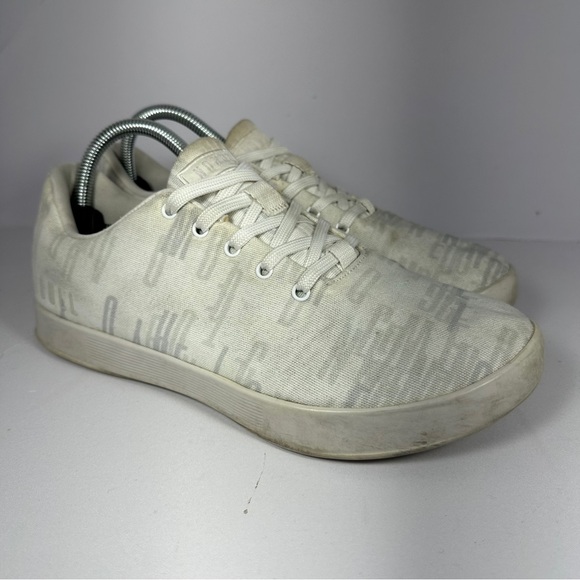 Nobull White Gray Trainers‎ with Lettering M 8 W 9.5 - Picture 1 of 11